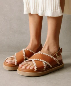 ALOHAS Marshmallow Crochet Tan Ivory