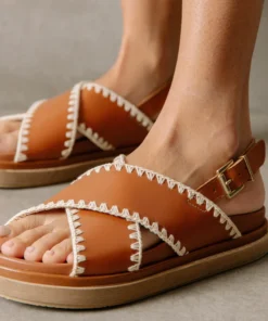 ALOHAS Marshmallow Crochet Tan Ivory