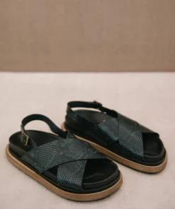 ALOHAS Shoes Marshmallow Green Snake