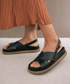 ALOHAS Shoes Marshmallow Green Snake