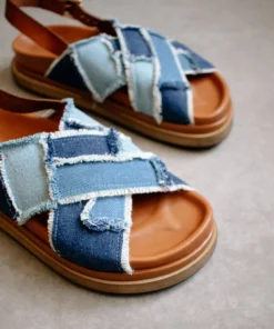 ALOHAS Marshmallow Patchwork Denim Blue