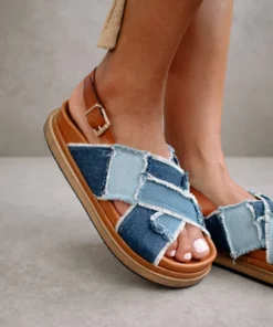 ALOHAS Marshmallow Patchwork Denim Blue