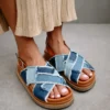 ALOHAS Marshmallow Patchwork Denim Blue