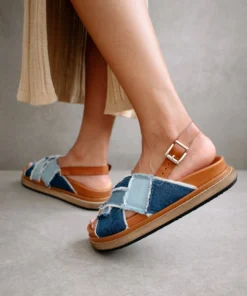 ALOHAS Marshmallow Patchwork Denim Blue
