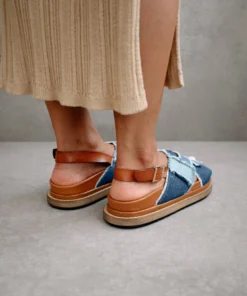 ALOHAS Marshmallow Patchwork Denim Blue