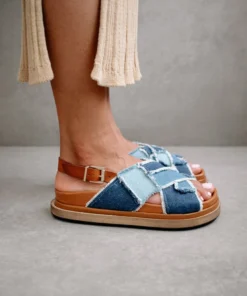 ALOHAS Marshmallow Patchwork Denim Blue