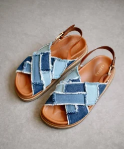 ALOHAS Marshmallow Patchwork Denim Blue