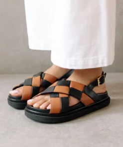 ALOHAS Marshmallow Scacchi Black Tan Shoes