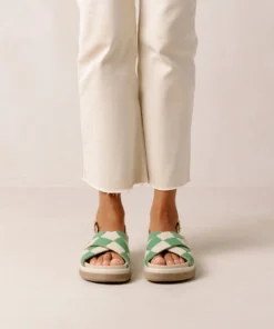 ALOHAS Marshmallow Scacchi Ivory Evergreen Shoes