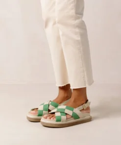 ALOHAS Marshmallow Scacchi Ivory Evergreen Shoes