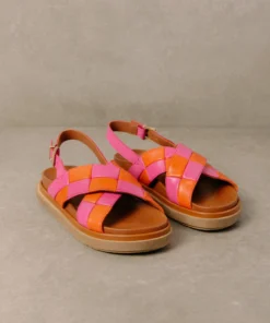 ALOHAS Marshmallow Scacchi Pomelo Orange Magenta Shoes
