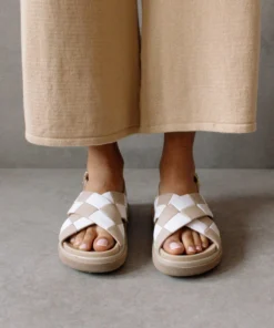 ALOHAS Marshmallow Scacchi Stone Beige Ivory Shoes