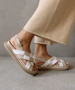 ALOHAS Marshmallow Scacchi Stone Beige Ivory Shoes