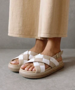 ALOHAS Marshmallow Scacchi Stone Beige Ivory Shoes