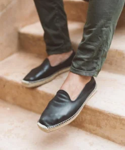 Åpoint Men Espadrilles Leather Black Shoes