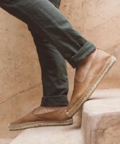 Åpoint Shoes Men Espadrilles Leather Camel