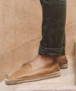 Åpoint Shoes Men Espadrilles Leather Camel