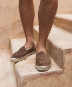 Åpoint Men Espadrilles Suede Brown Shoes