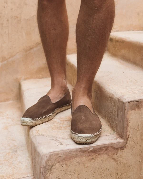 Åpoint Men Espadrilles Suede Brown Shoes 1 Åpoint Men Espadrilles Suede Brown Shoes
