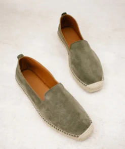 Åpoint Men Espadrilles Suede Khaki Shoes