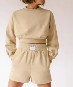 TheManola Clothing Menina Crop Sweatshirt Granola