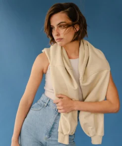 TheManola Clothing Menina Crop Sweatshirt Granola