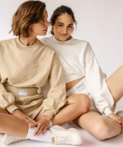 TheManola Clothing Menina Crop Sweatshirt Granola