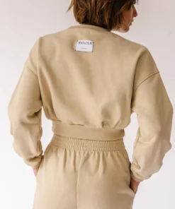 TheManola Clothing Menina Crop Sweatshirt Granola