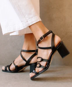 SVEGAN Mick Black Sandals Shoes