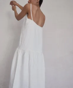 ALOHAS Clothing Naturalist Off White Dress