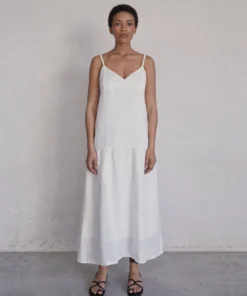 ALOHAS Clothing Naturalist Off White Dress