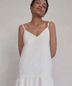 ALOHAS Clothing Naturalist Off White Dress