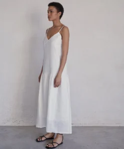 ALOHAS Clothing Naturalist Off White Dress