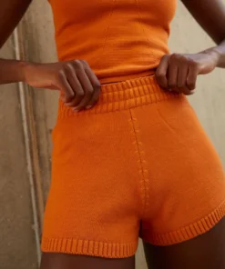 ALOHAS Clothing Nice Knit Short Clementine Orange