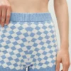 ALOHAS Clothing Nice Shorts Scacchi Cornflower Blue