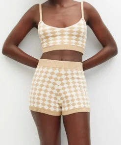 ALOHAS Clothing Nice Shorts Scacchi Toasted Almond Beige 9 ALOHAS Clothing Nice Shorts Scacchi Toasted Almond Beige