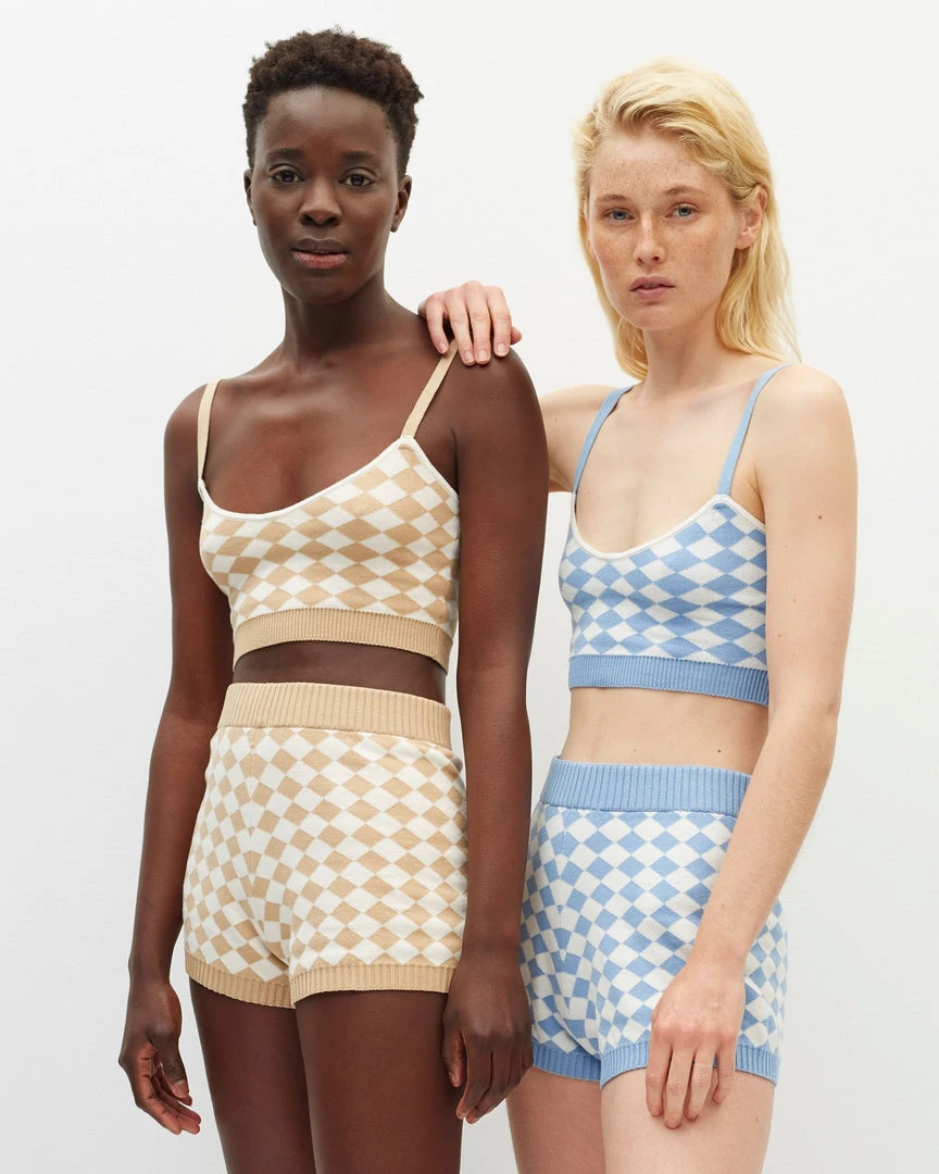 ALOHAS Clothing Nice Shorts Scacchi Toasted Almond Beige 5 ALOHAS Clothing Nice Shorts Scacchi Toasted Almond Beige