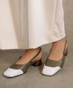 ALOHAS Shoes Noah Dusty Olive Bright White