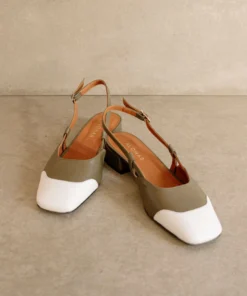 ALOHAS Shoes Noah Dusty Olive Bright White