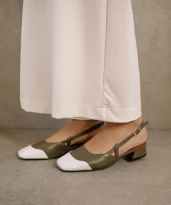 ALOHAS Shoes Noah Dusty Olive Bright White