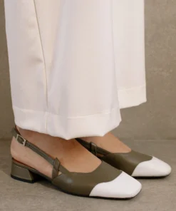 ALOHAS Shoes Noah Dusty Olive Bright White