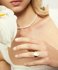 ALOHAS Accessories Opaline Ring Gold