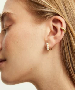 ALOHAS Orion Pearl Earrings Gold