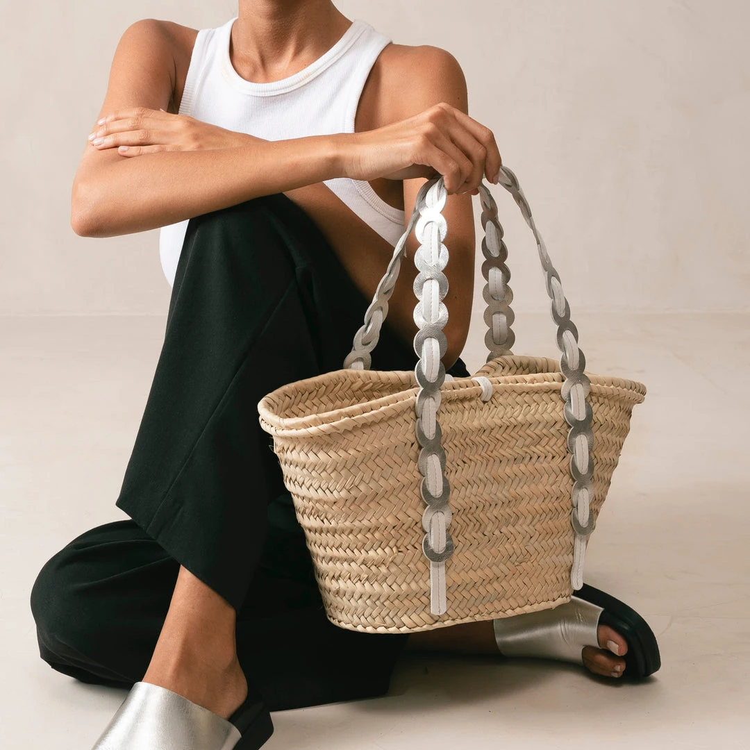 ALOHAS Accessories Palmette Silver Bright White 3 ALOHAS Accessories Palmette Silver Bright White