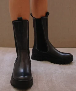 ALOHAS Shoes Pick Me Up Black Leather