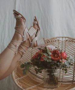 Shoes Pinterest X ALOHAS | Sophie Beige Gingham By IRIA LATA