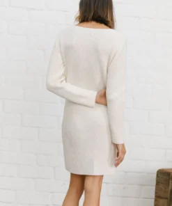 ALOHAS Clothing Playful Knit Dress Off White