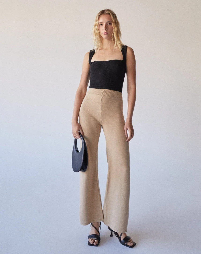 ALOHAS Pleasant Corset Knit Top Black 7 ALOHAS Pleasant Corset Knit Top Black