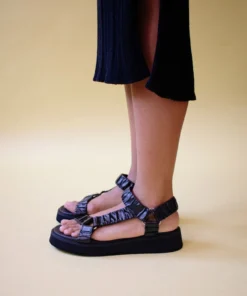 Svegan Pleated Black Shoes 12 Svegan Pleated Black Shoes