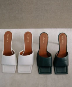 ALOHAS Puffy Forest Green Shoes